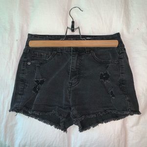 Aeropostale black jean shorts
